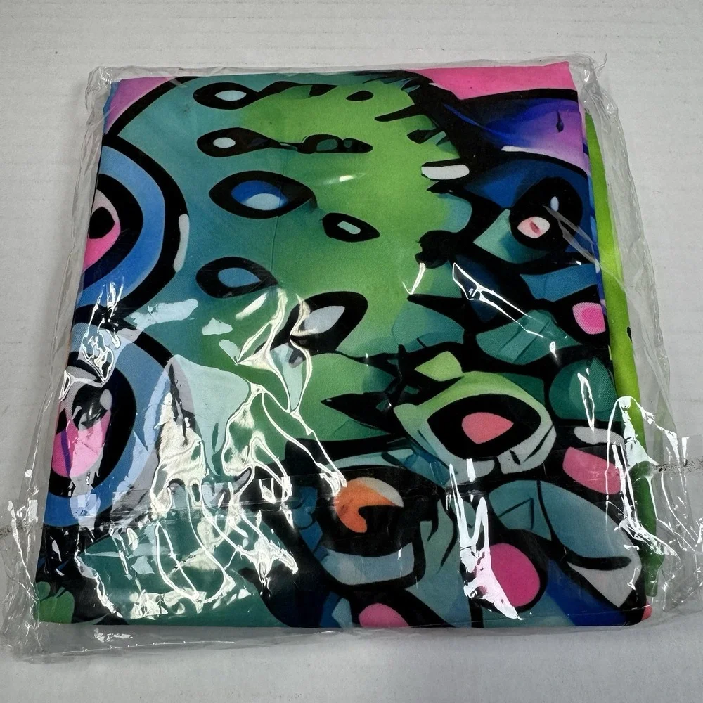 UV Blacklight Mushroom Forest Tapestry 59x51